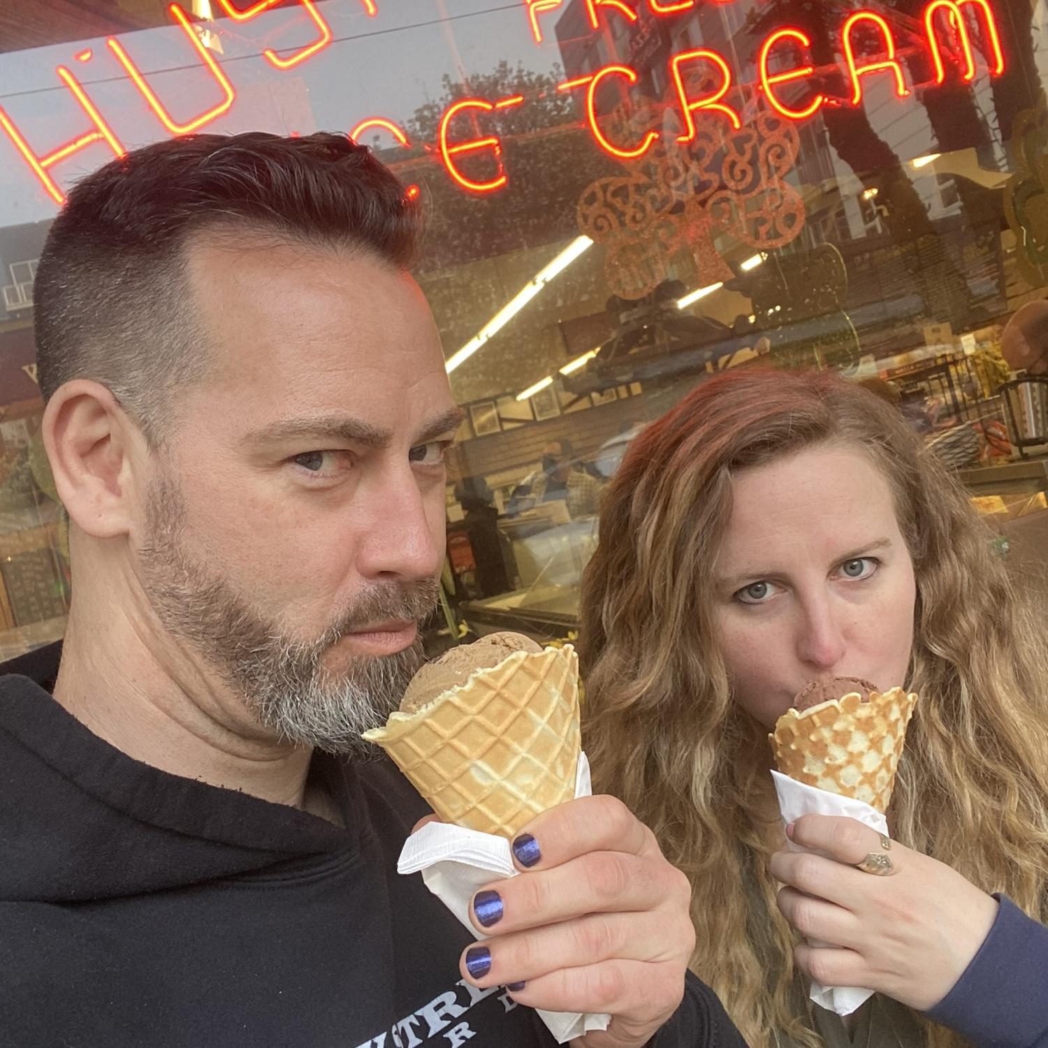 Our favorite treat: ice cream at Husky Deli!