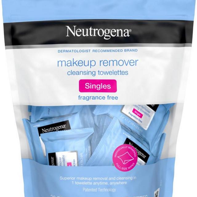 Neutrogena Fragrance Free Makeup Remover Cleansing Towelettes Singles