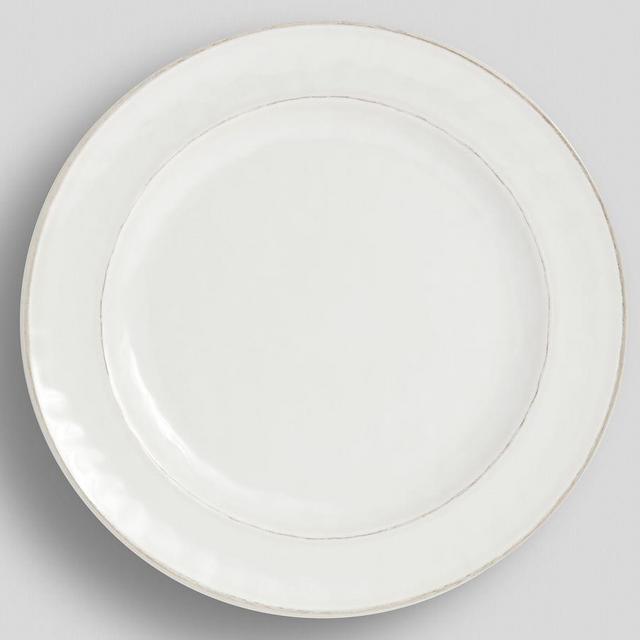 Cabana Melamine Dinner Plates, Set of 4 - Stone