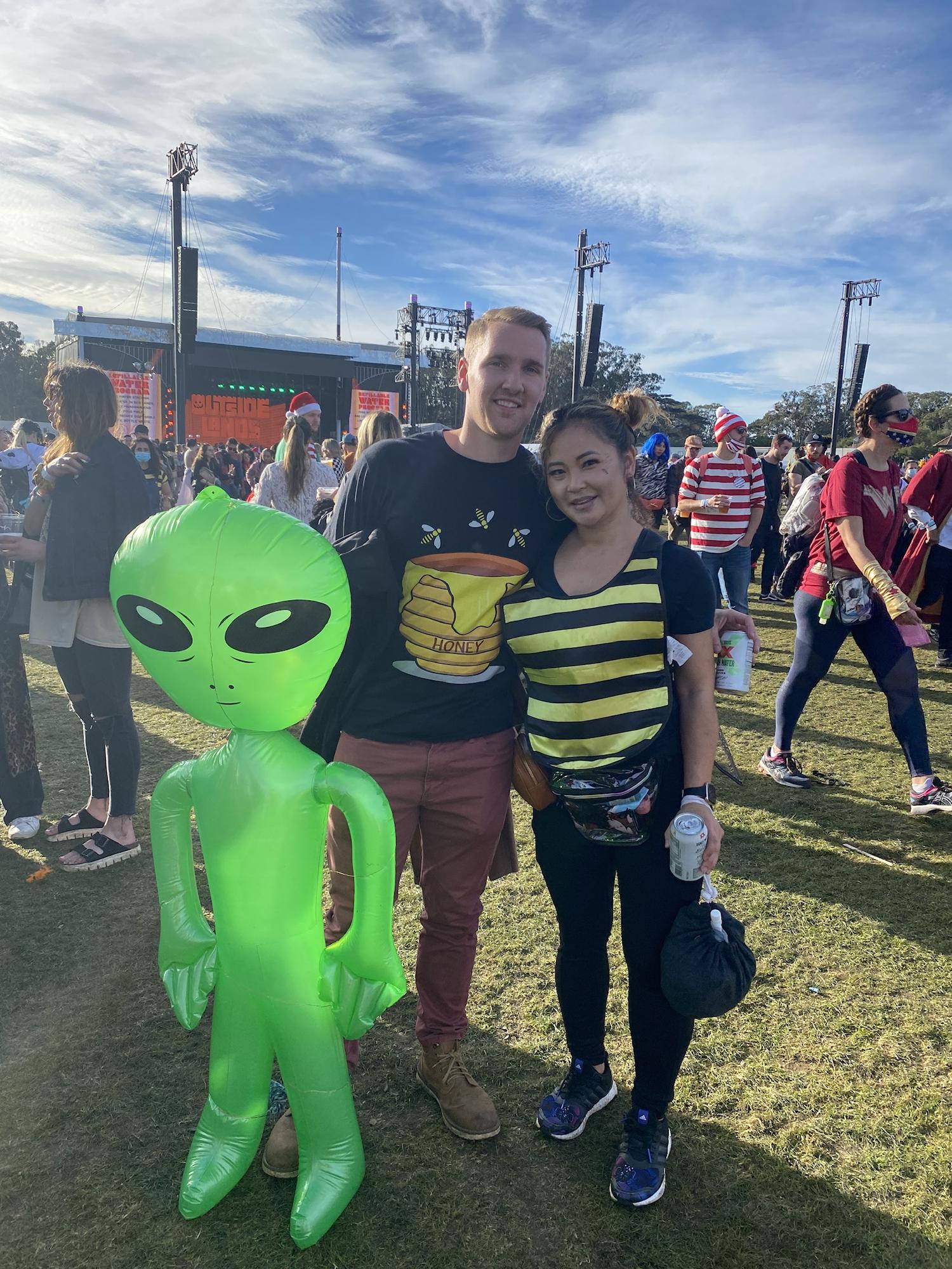 I’m the bee to his honey and Mr Alien