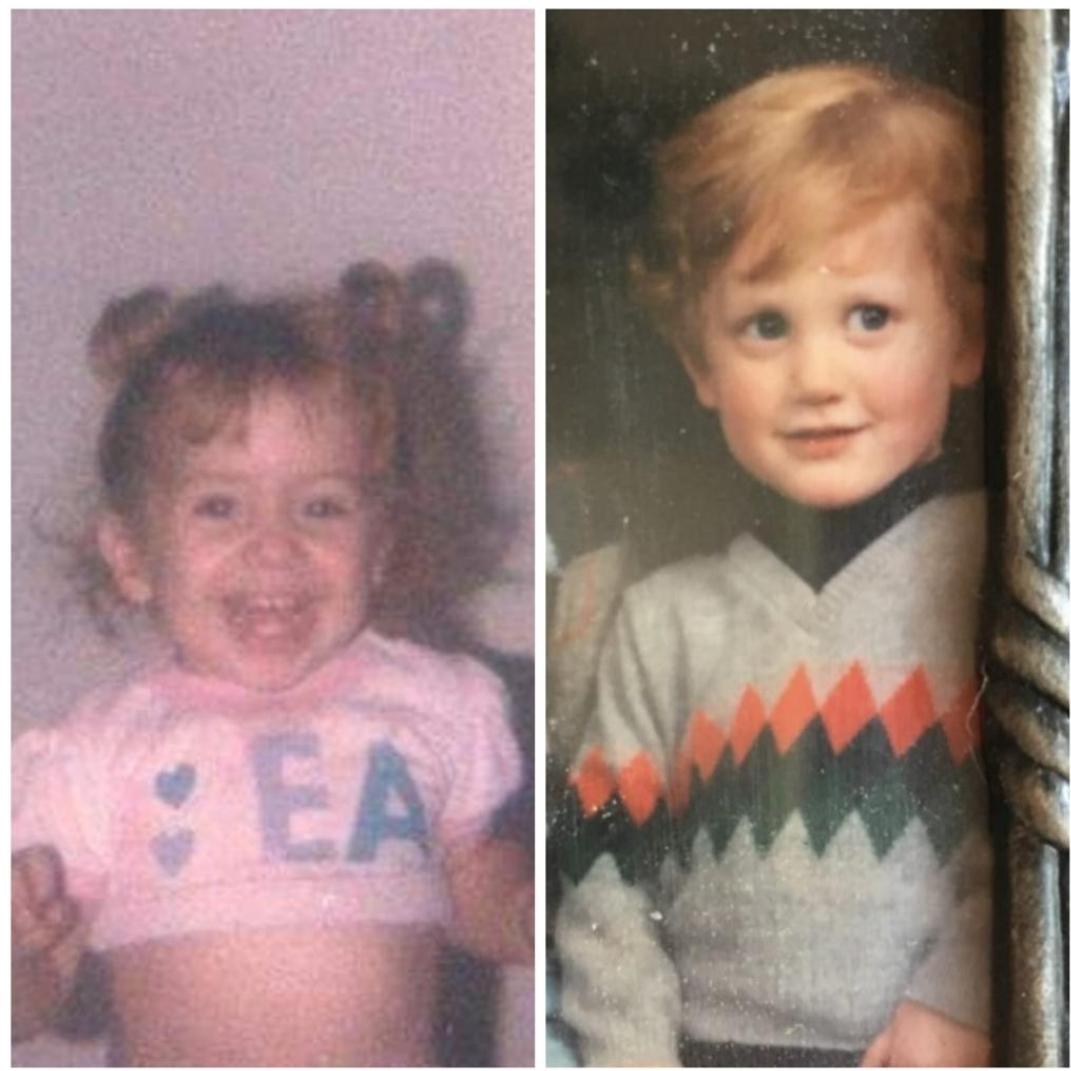 Sunny and Scott as babies.
Pop quiz - Can you tell who loved to quietly play with legos on their own and who was loud and loved to rough house?