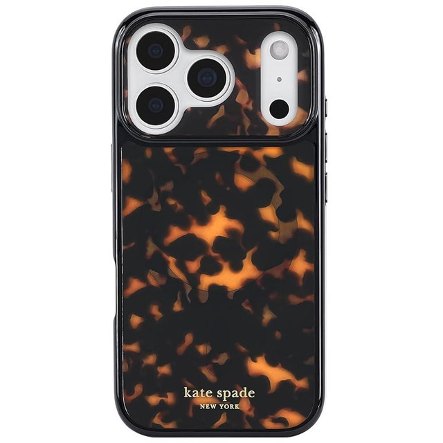 Kate Spade New York iPhone 17 Pro Case - Compatible with MagSafe - Designer Phone Case - Tortoise