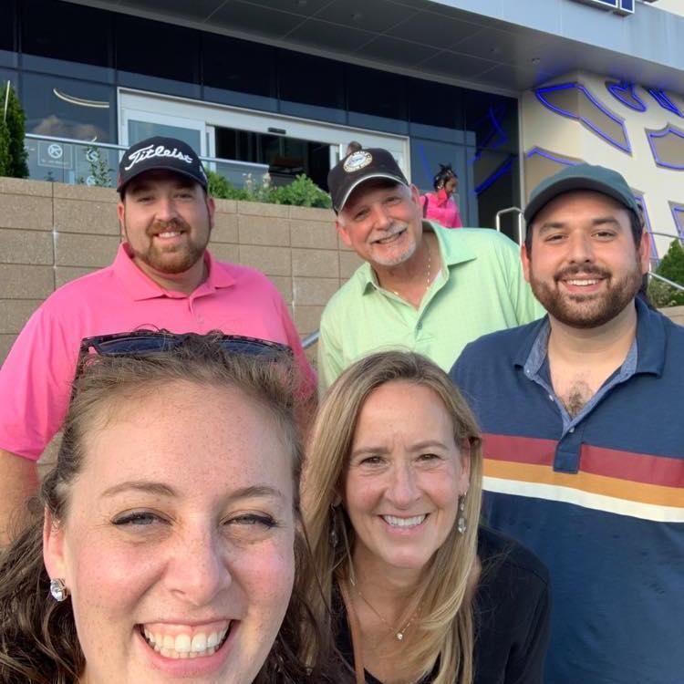 Top Golf with all of the Burkes