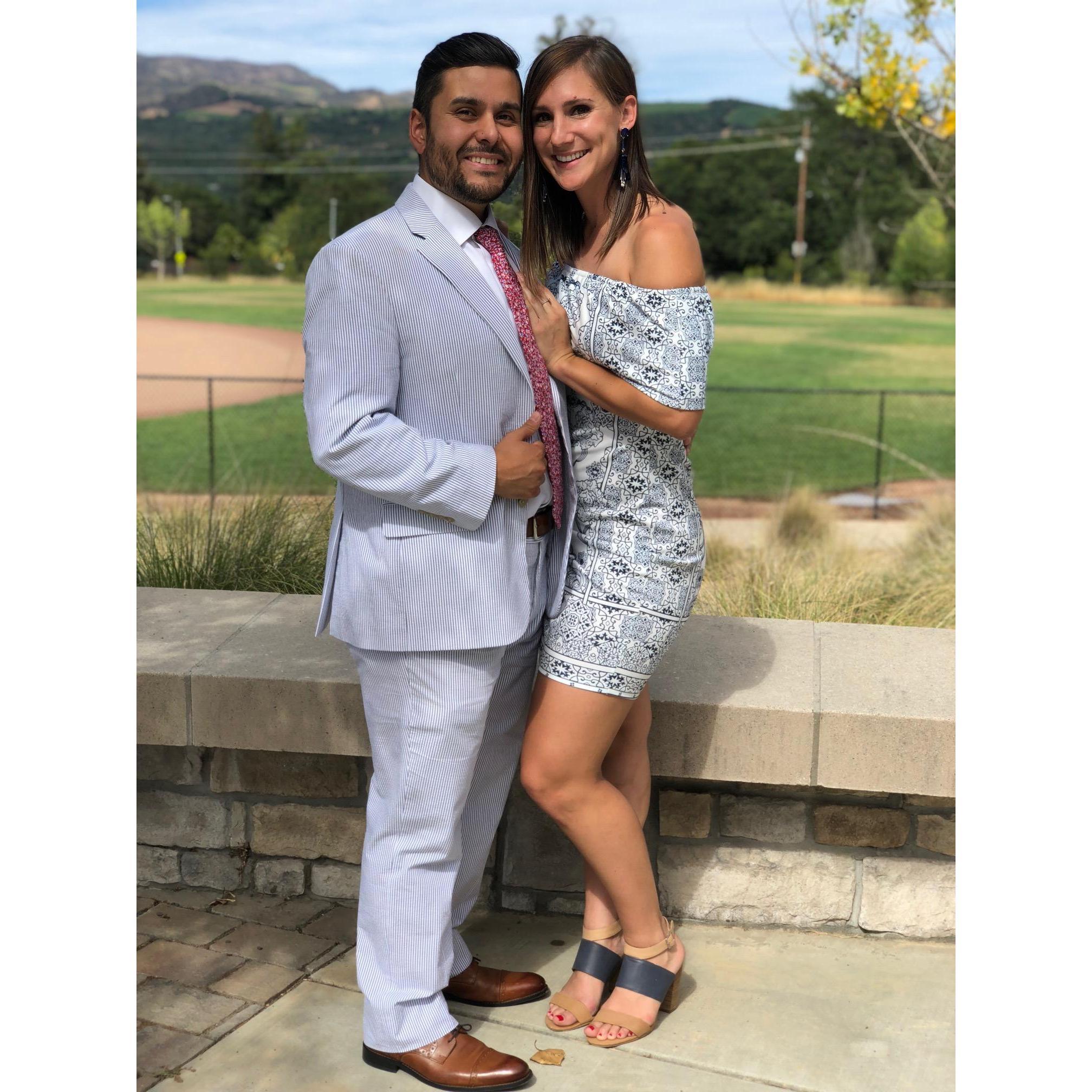 Sal's sister's wedding in Sonoma County.