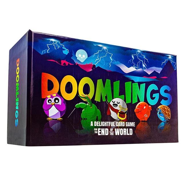 Doomlings Classic Card Game (Lightning Edition), Suitable for 2 - 6 Players, Fun Family Game for Kids and Adults, Ages 10 and Up | Includes 1 Mystery Holofoil
