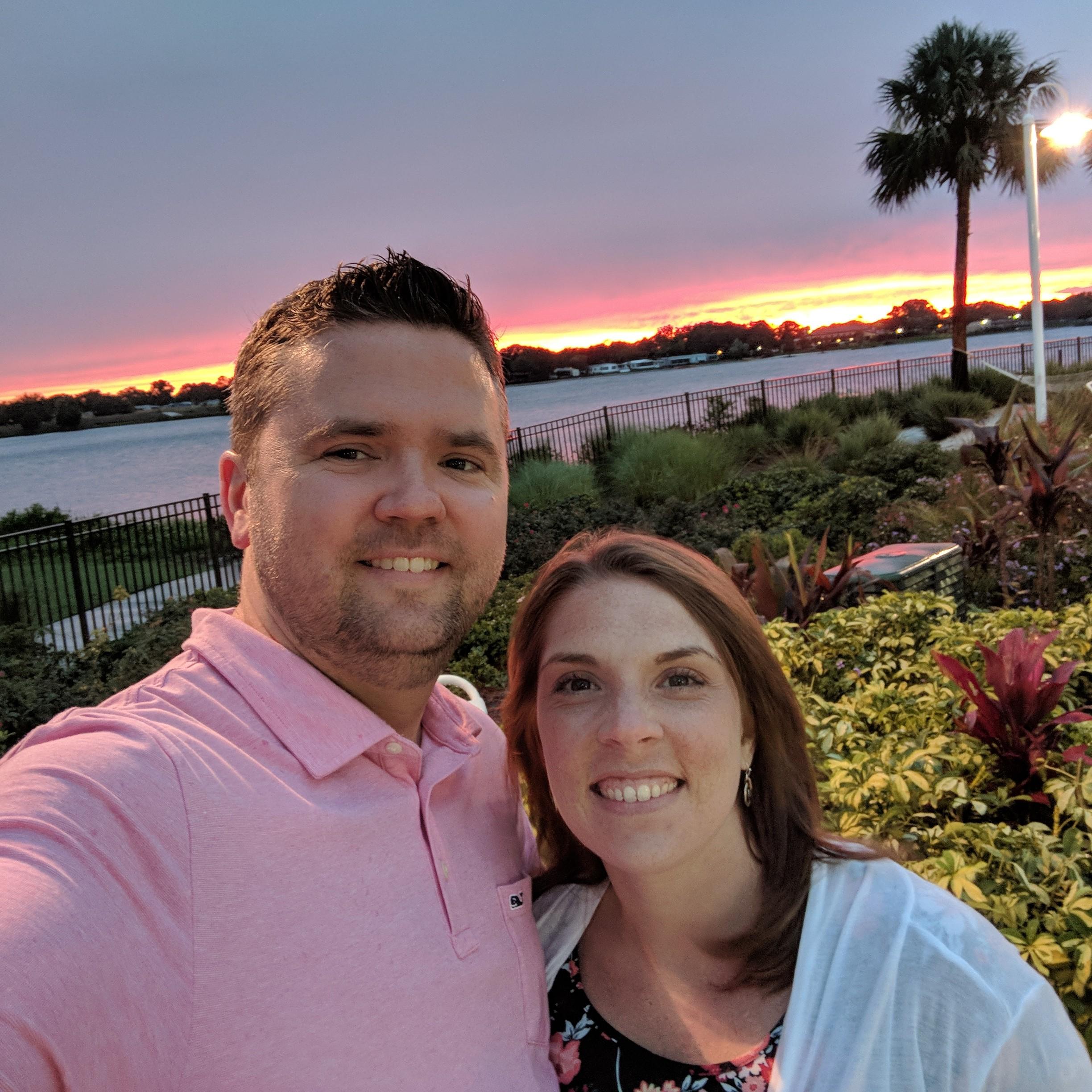 Beautiful sunset after a short Florida rain.