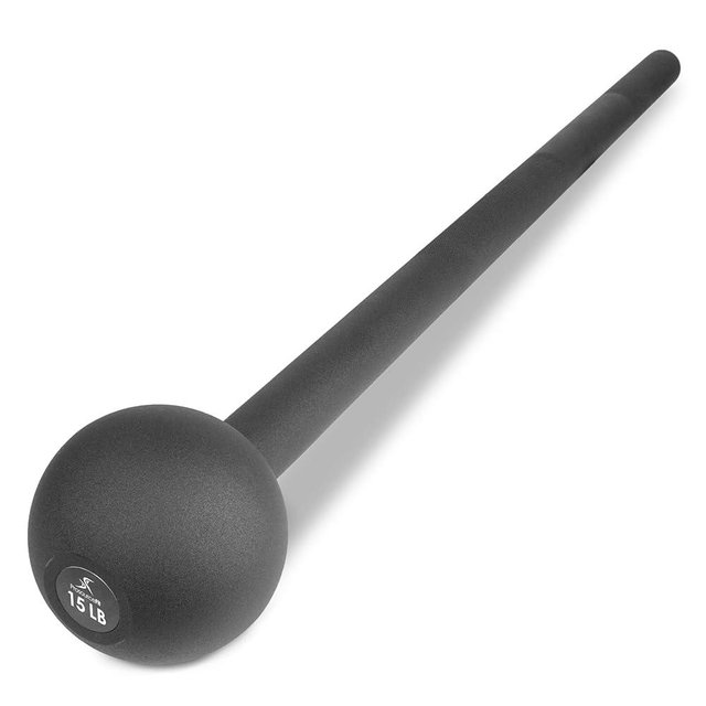 ProsourceFit Steel Macebell, Heavy Duty Steel Mace, Workout Mace with Non-Slip Grip for Gada, Strength and Core Training