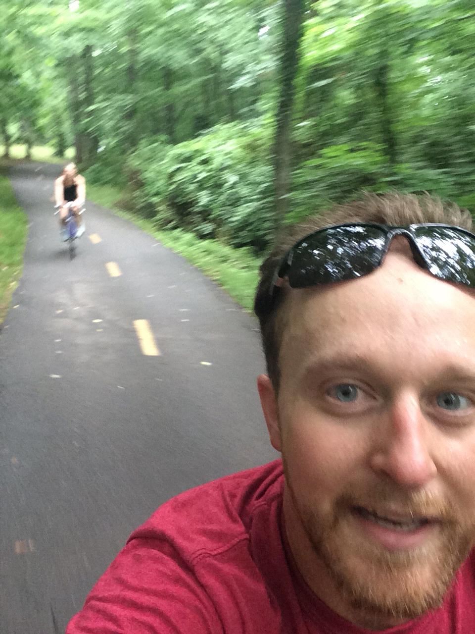 Bike riding on the Mt. Vernon Trail