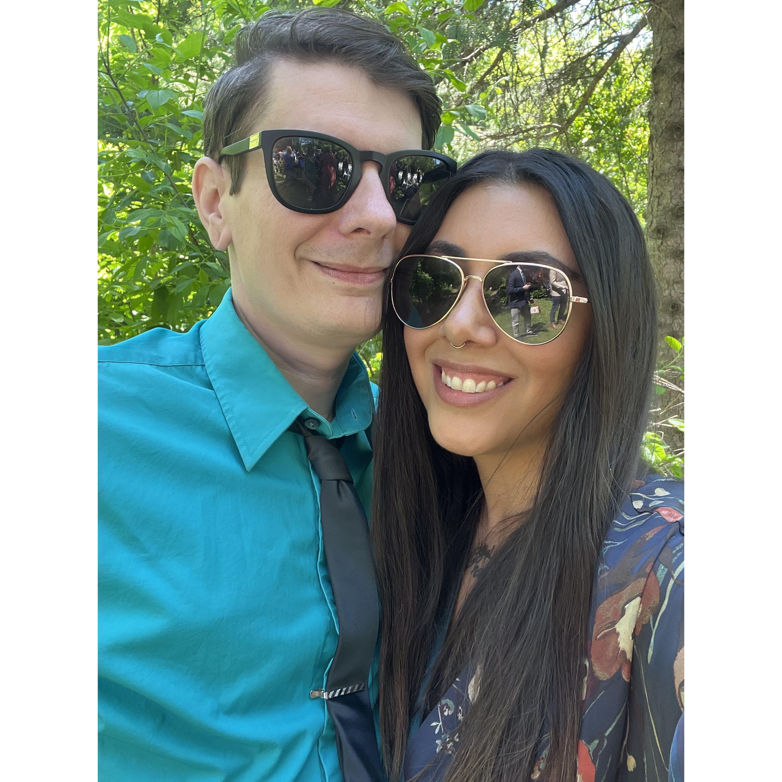 at our friend joe's wedding in minnesota!