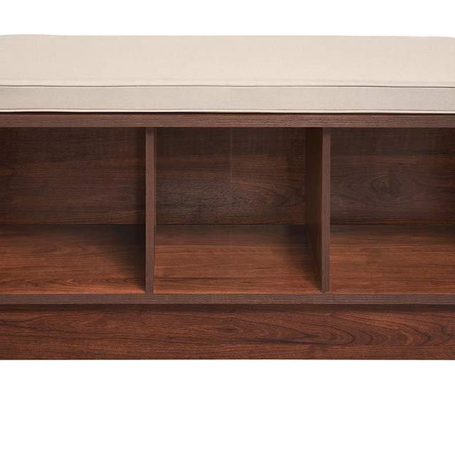 ClosetMaid 1309 3-Cube Storage Bench, Dark Cherry