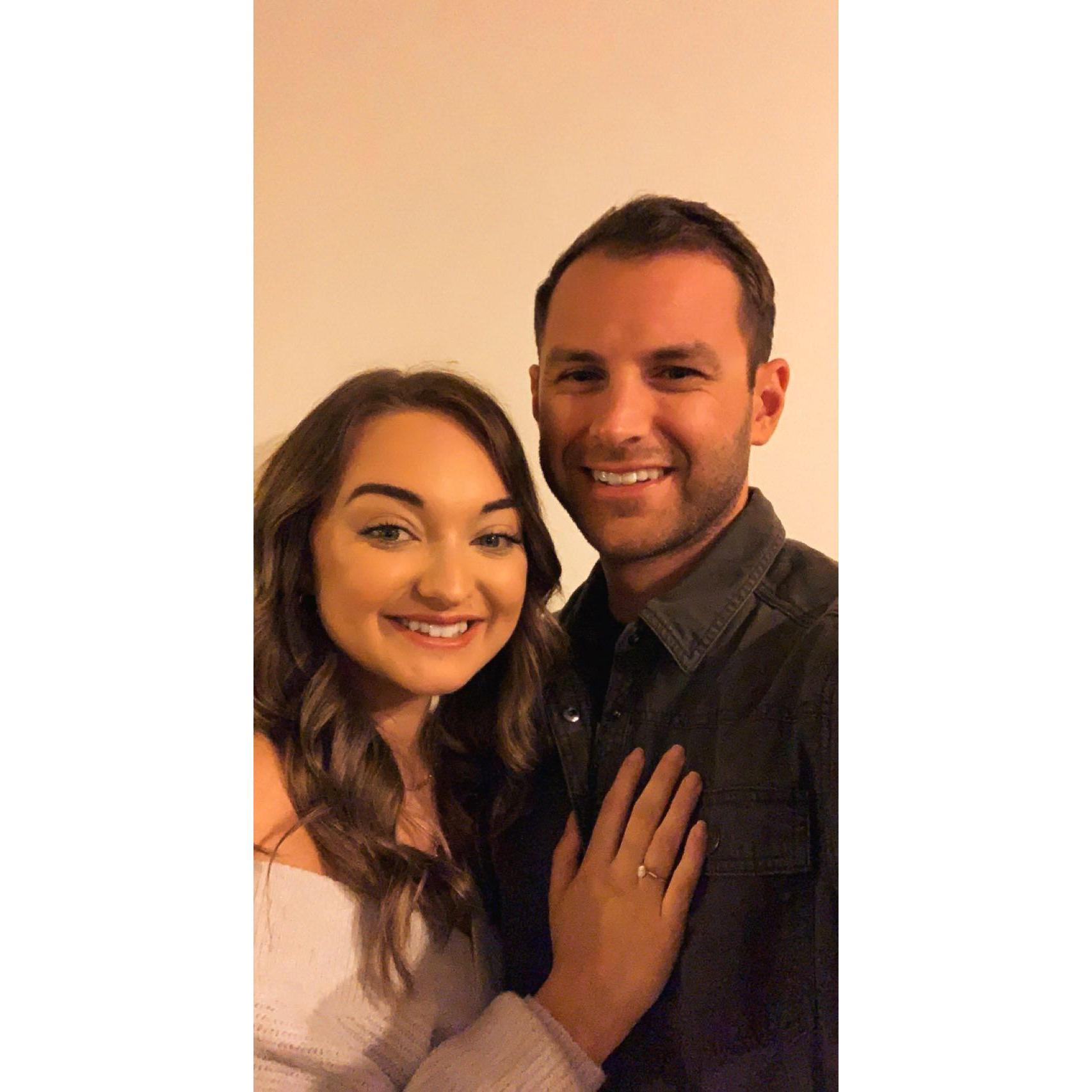 Our first date night as fiancé’s!