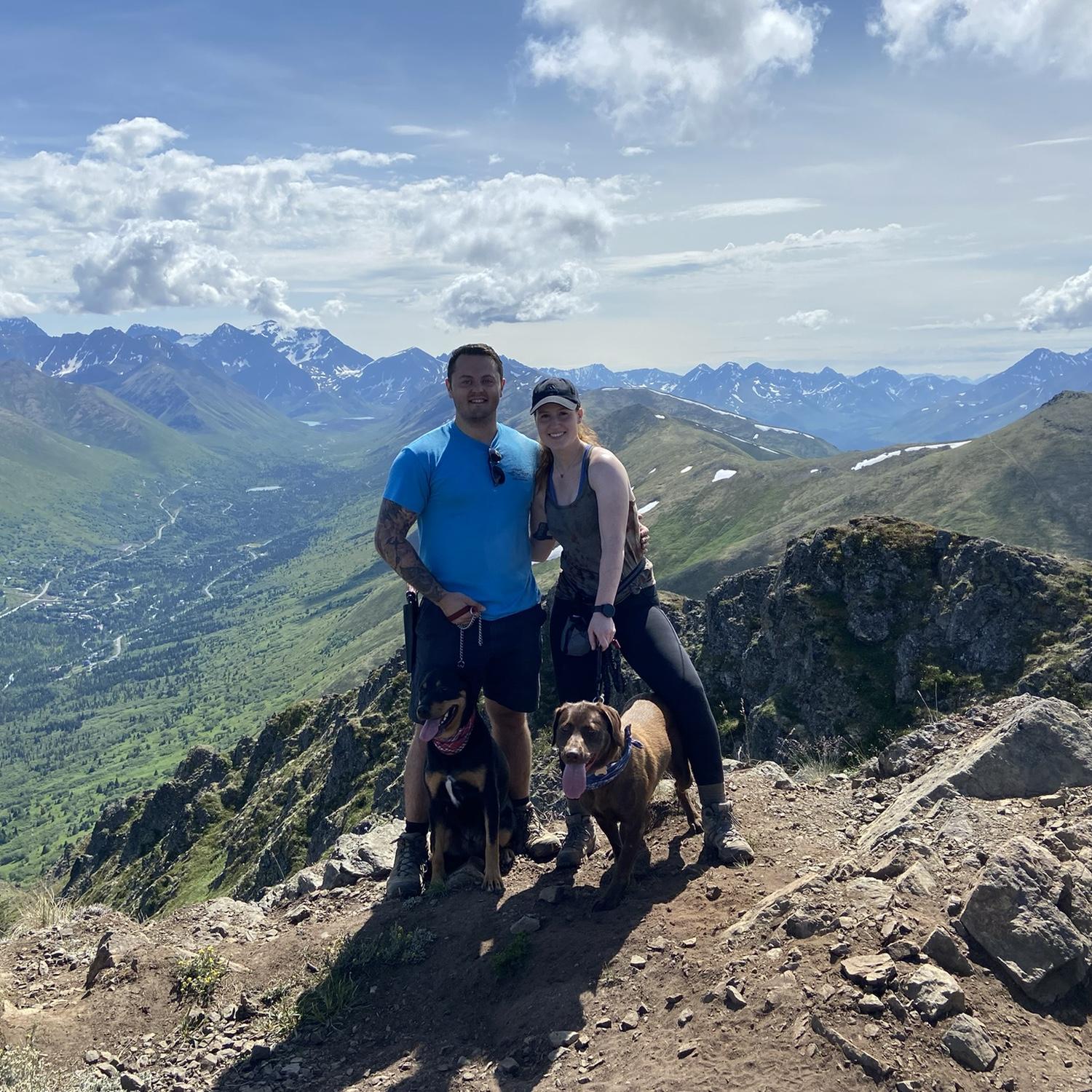 Their favorite hike in Alaska: Mount Gordon Lyons Trail in Anchorage.