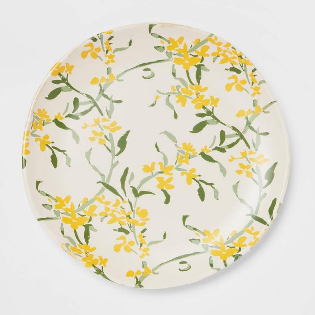 11" Melamine Floral Dinner Plate - Threshold™