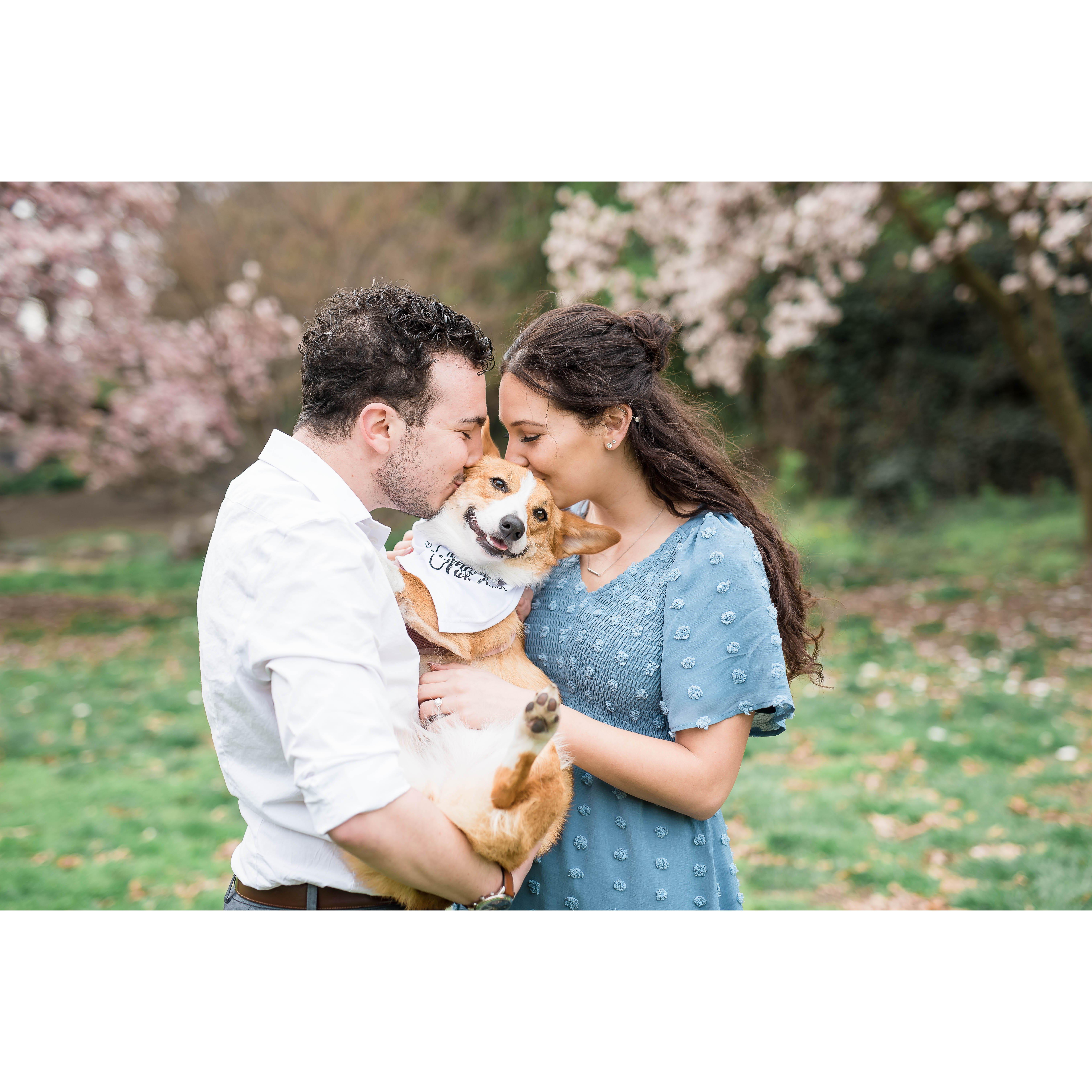 Lucy was all smiles for our engagement photo shoot