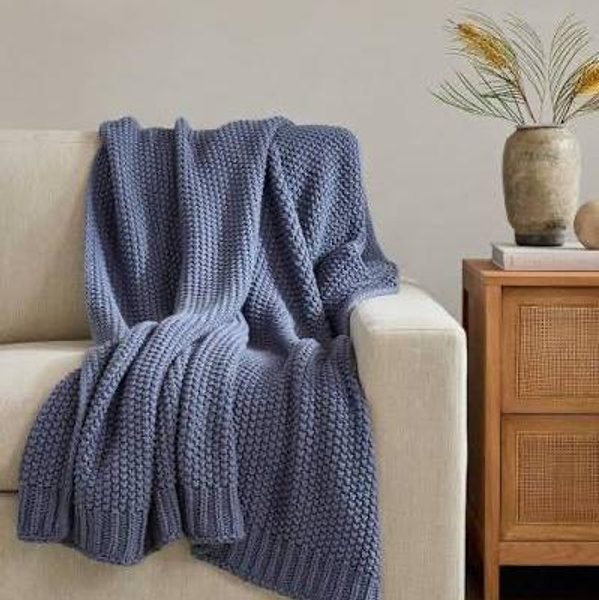 Cotton Fisherman Throw - Mineral