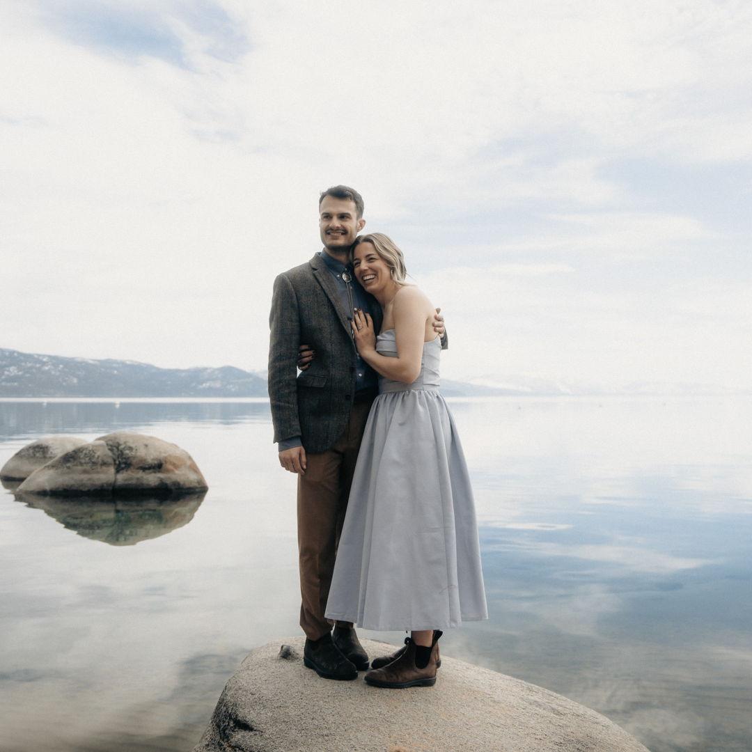 in front of lake tahoe