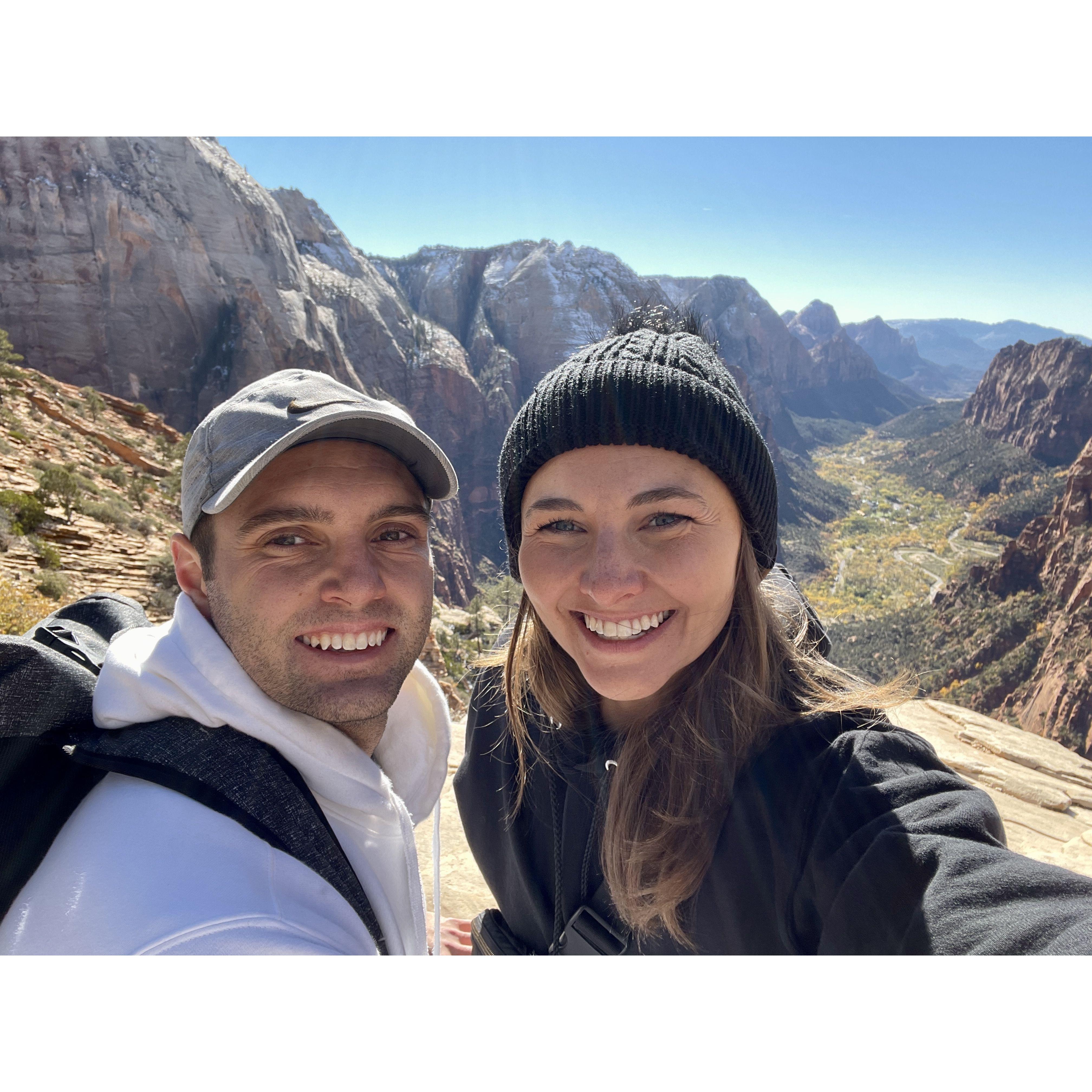 November 2022 - trip to Zion National Park (where we hiked Angels Landing!) and Bryce Canyon!