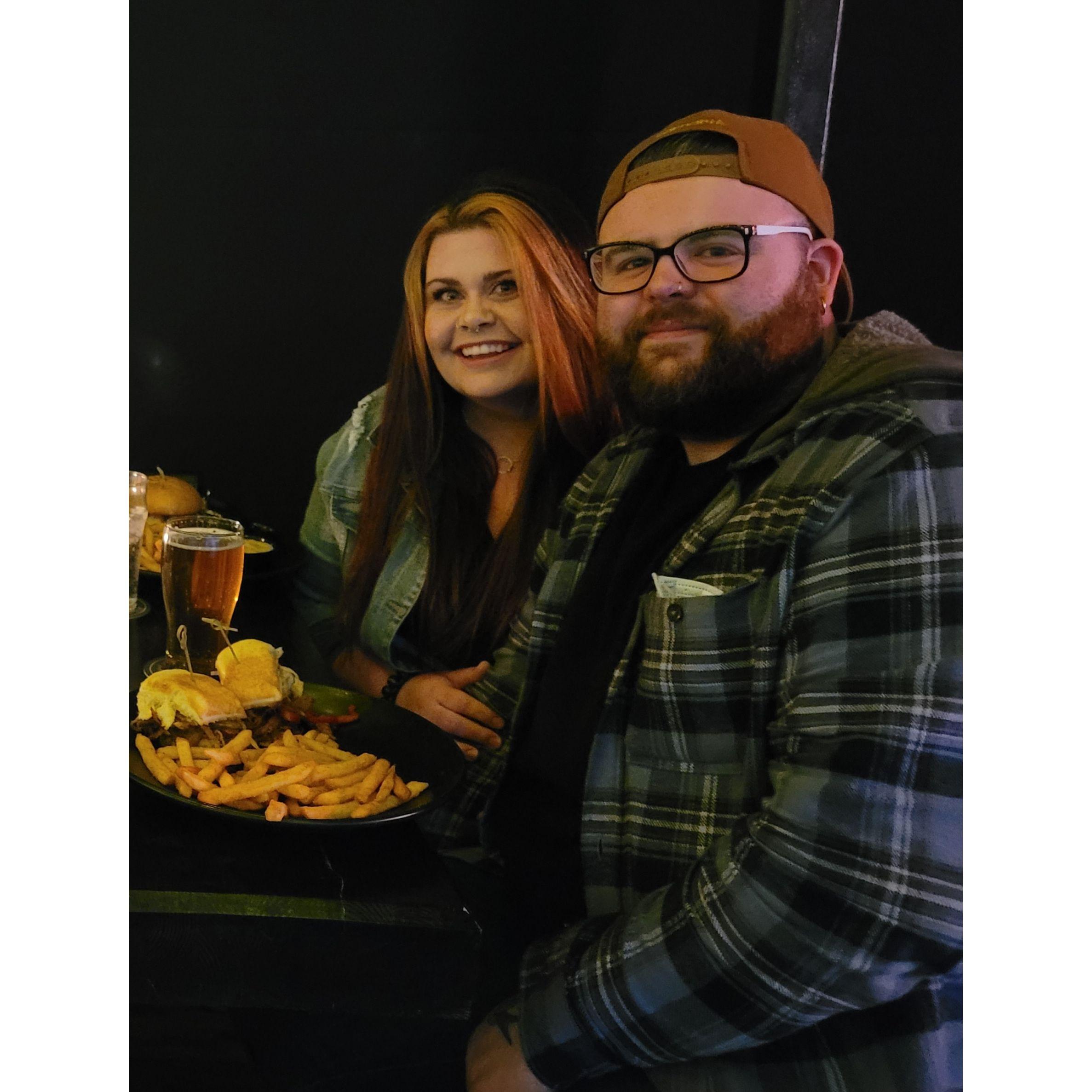 Our very first picture together as a couple