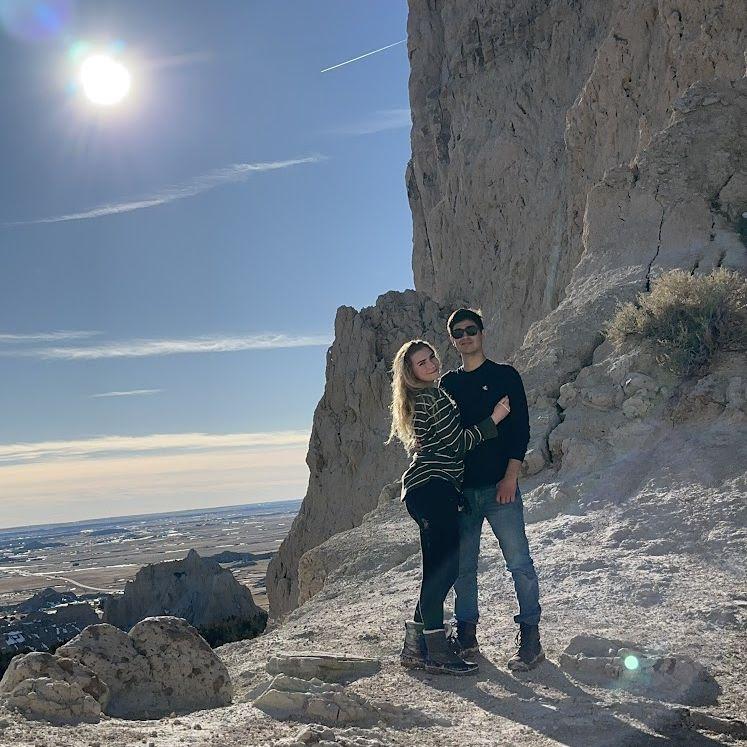 Visit to the Badlands, this pic is Lola's home screen on her phone!