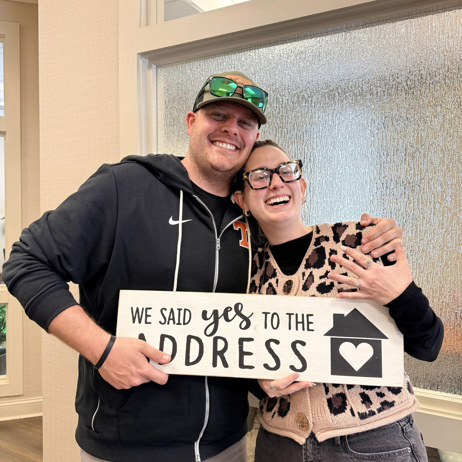 The moment we bought our first home together!
