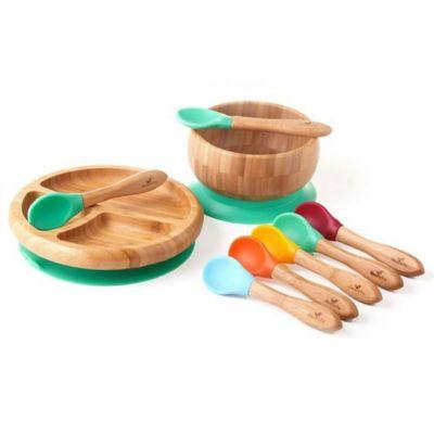Bamboo Bowl and Plate Set