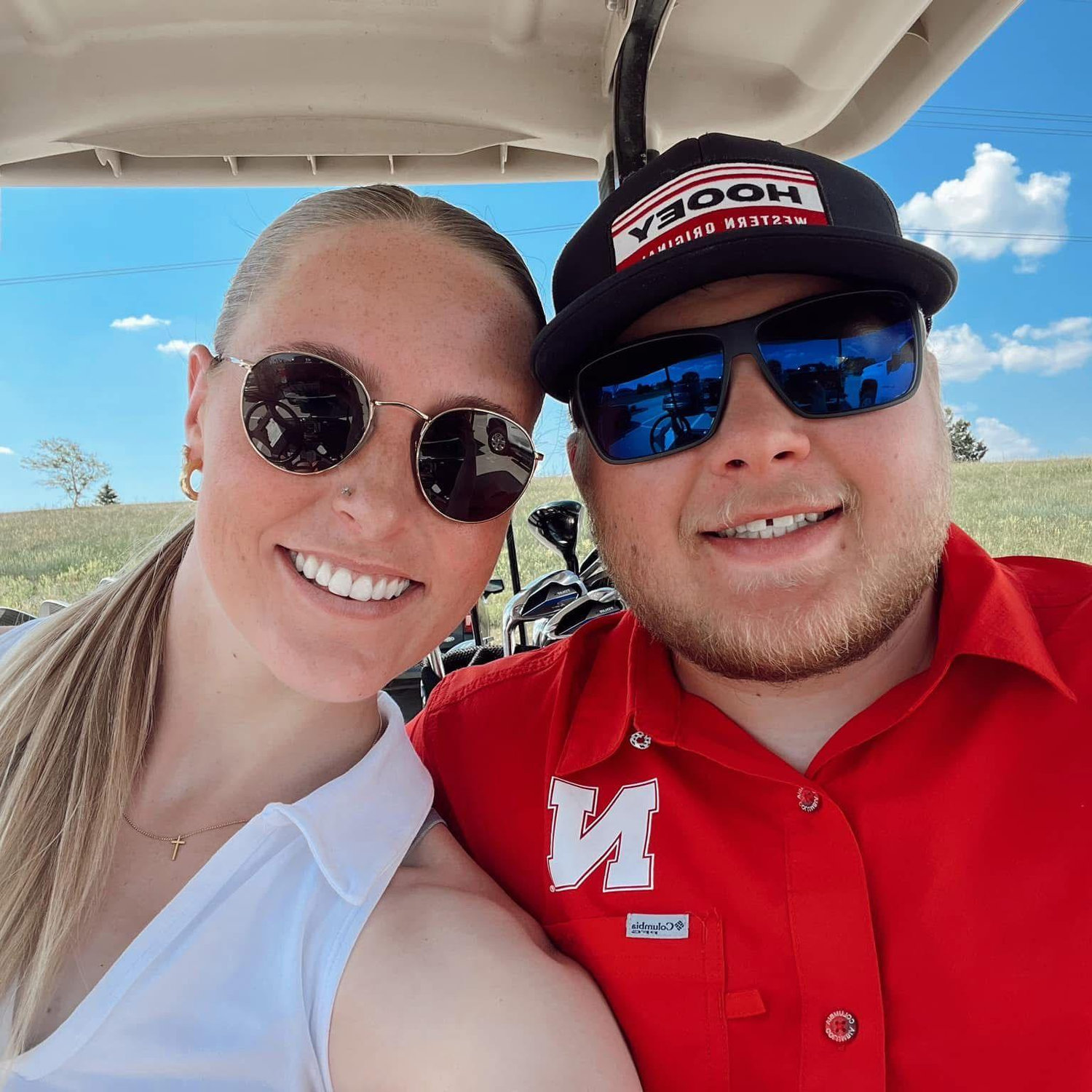 A beautiful day out golfing