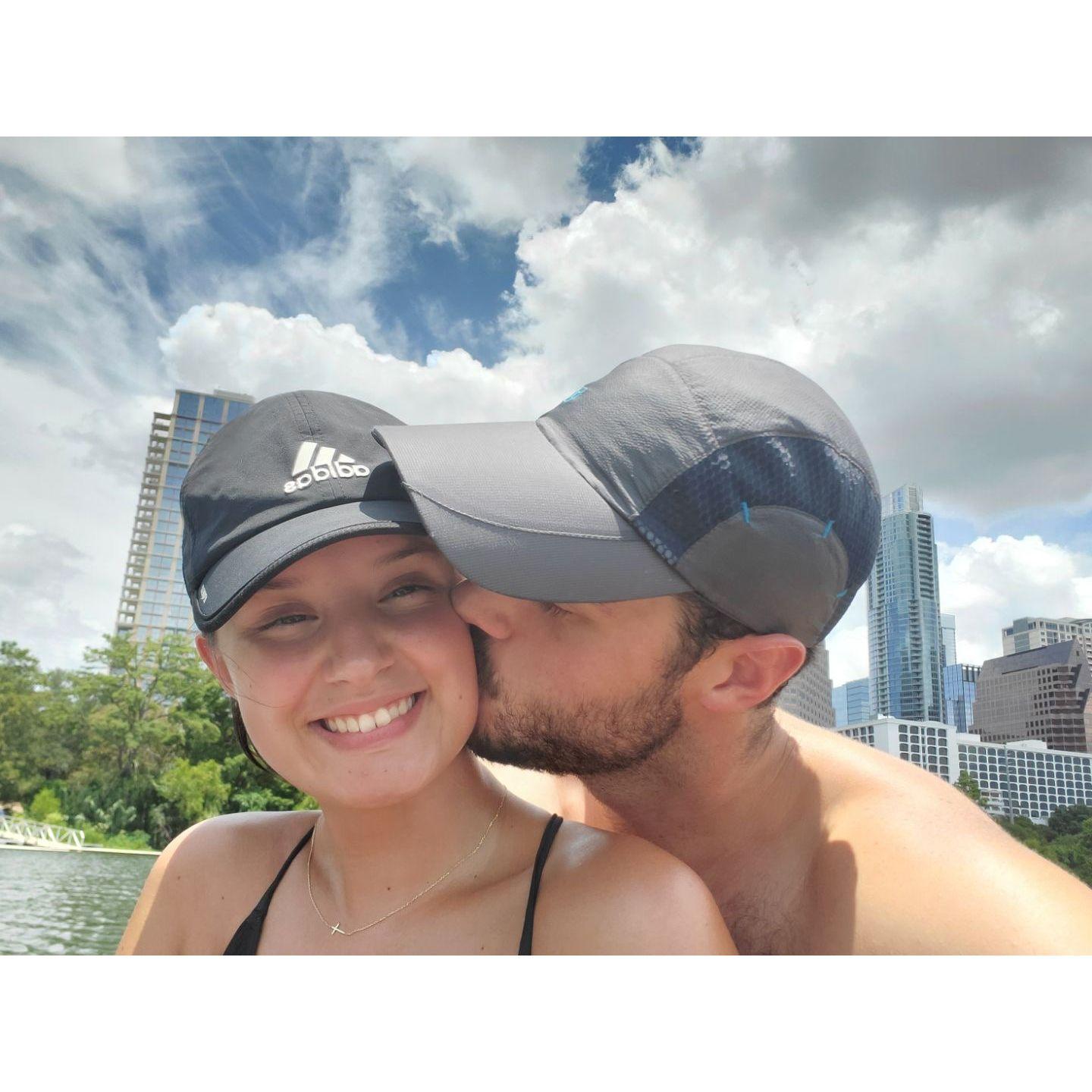 Our first Road Trip! Paddle boarding on Lady Bird Lake in Austin TX!