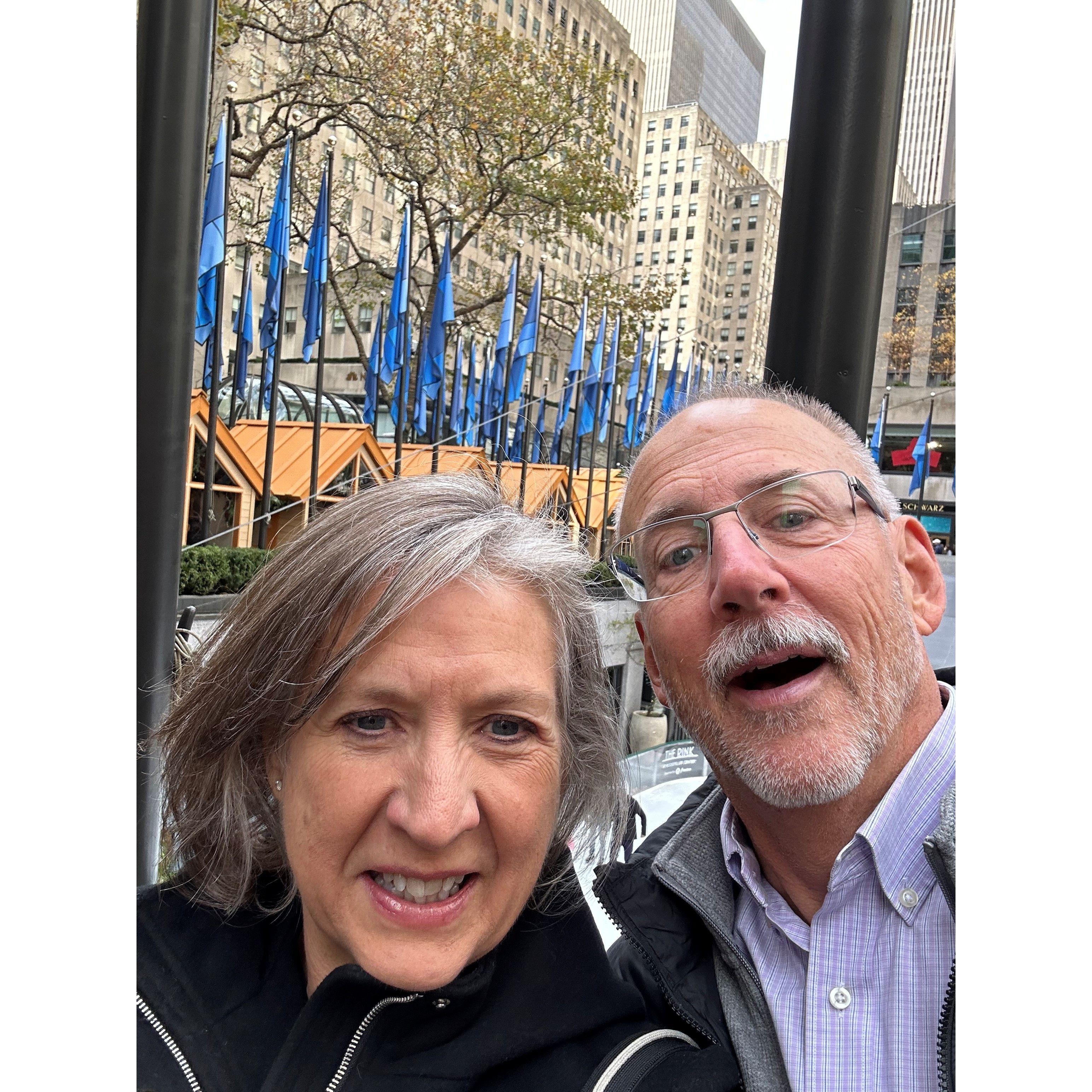 At Rockefeller Center in NYC last November