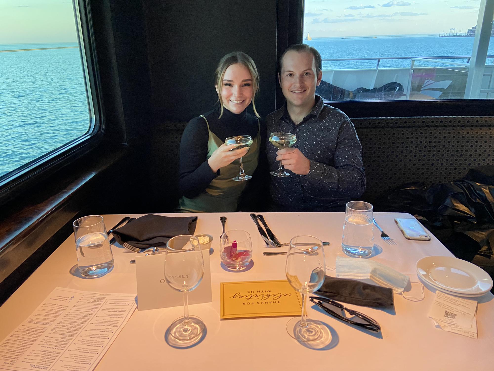 Dinner cruise on the lake in Chicago (March 2022)