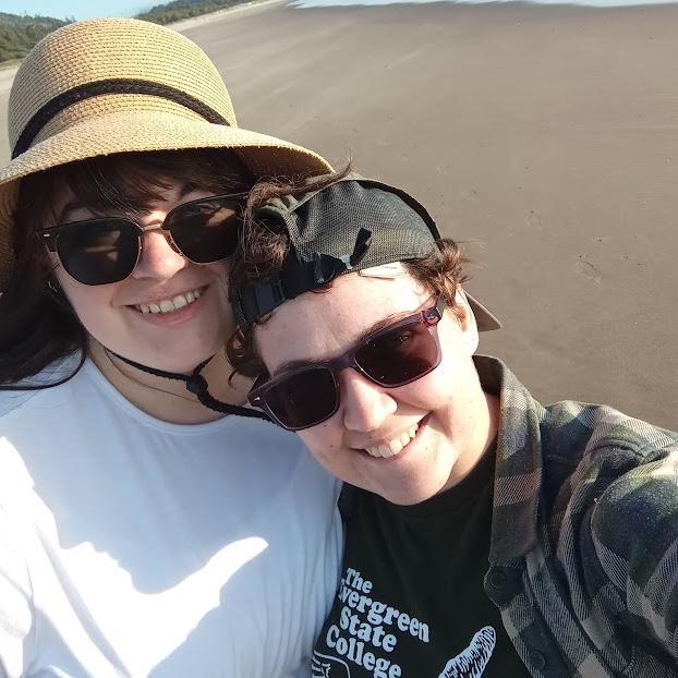 A brief moment when Rosemary wasn’t sprinting back and forth on the beach.