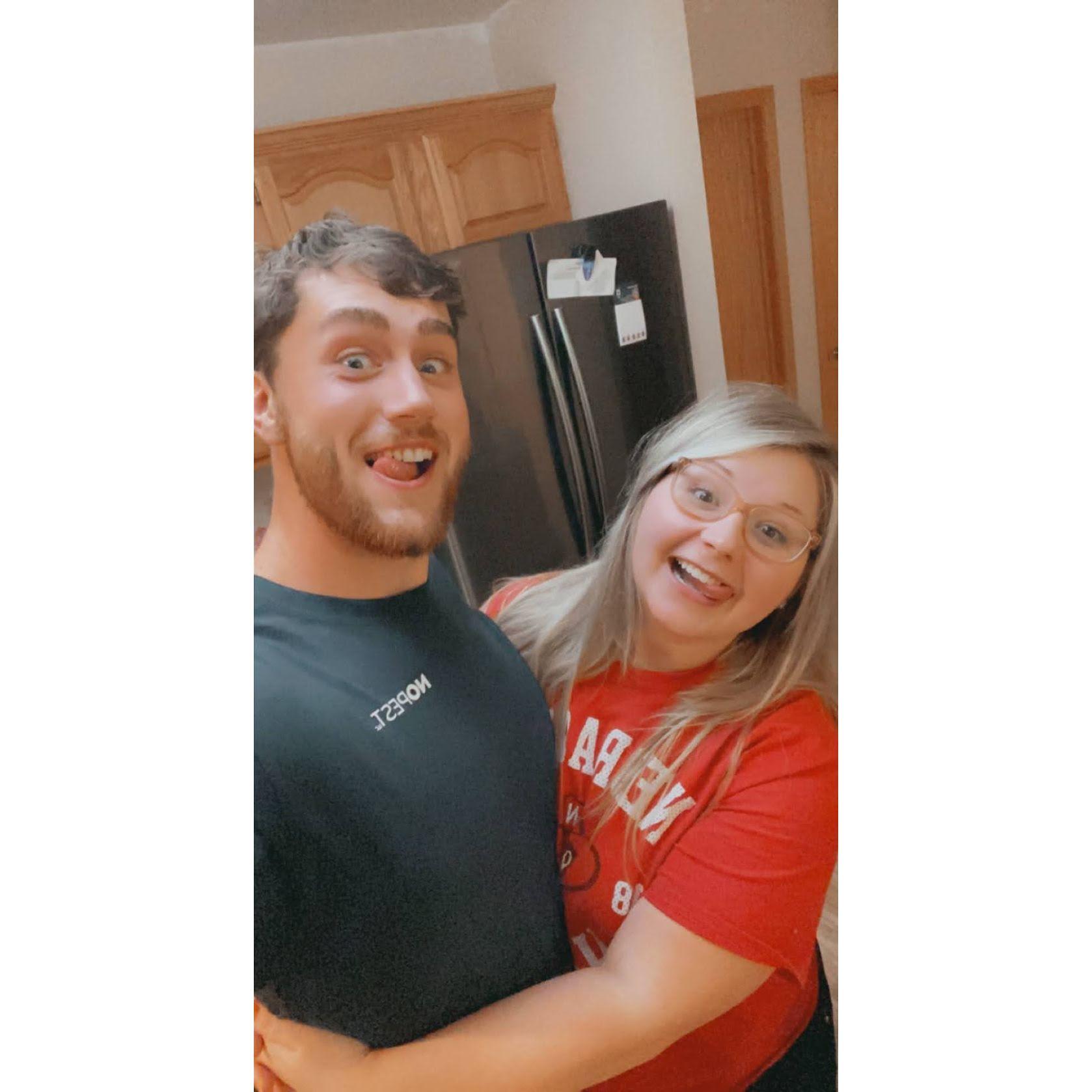 September 2021: Luke helped fix up Briley's parent's house so they could list it for sale and head to TN! Luke was always there with lots of hugs when Briley was missing them.