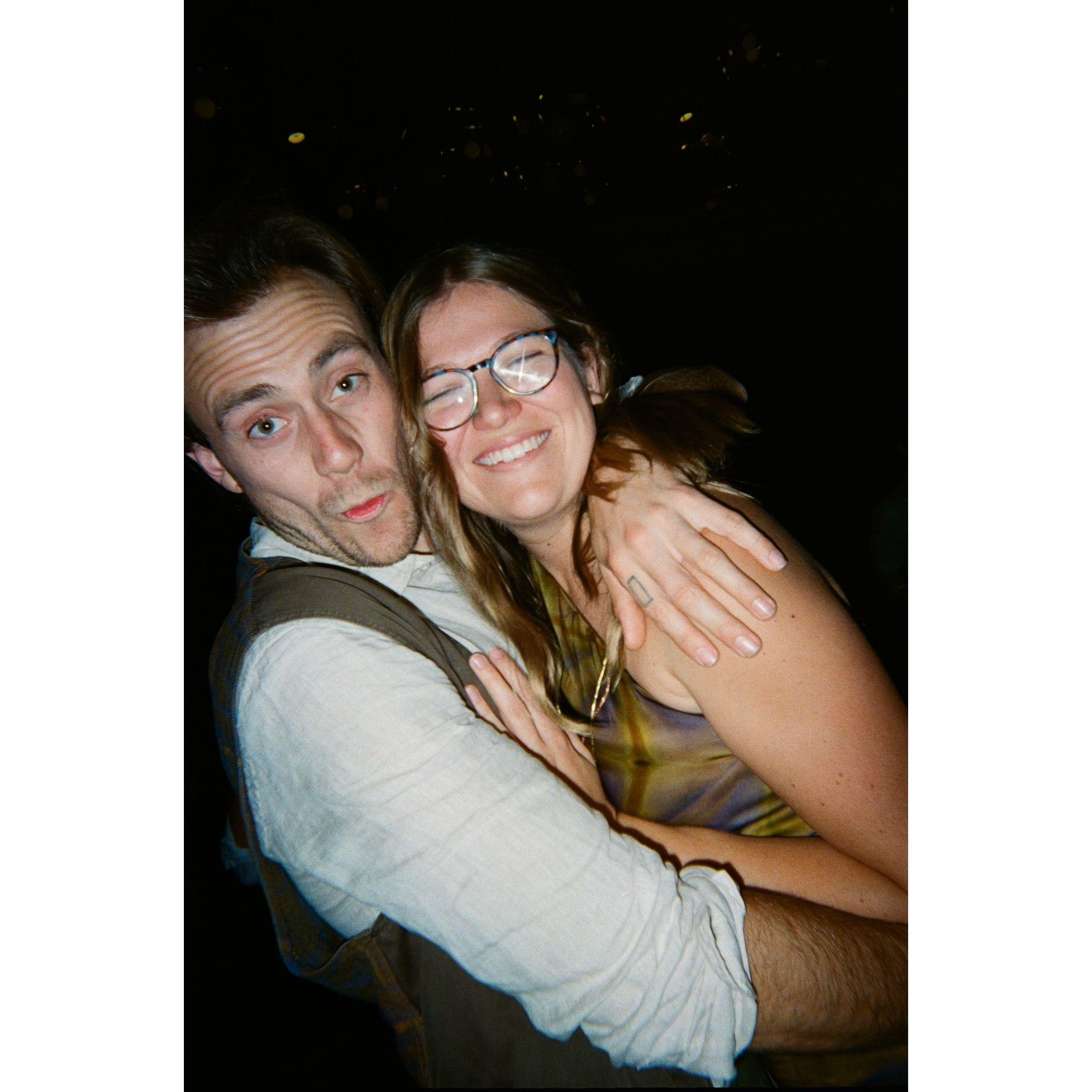 Last ones on the dance floor!