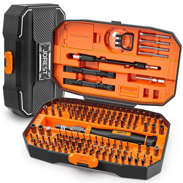 JOREST 152 in 1 Precision Screwdriver Set, Tool Gifts for Men, Magnetic Tool Kit with Torx Triwing Bits, Repair for Electronics,Macbook, Laptop, PC, RC, PS5, iphone,Jewelers, XBOX, Glasses