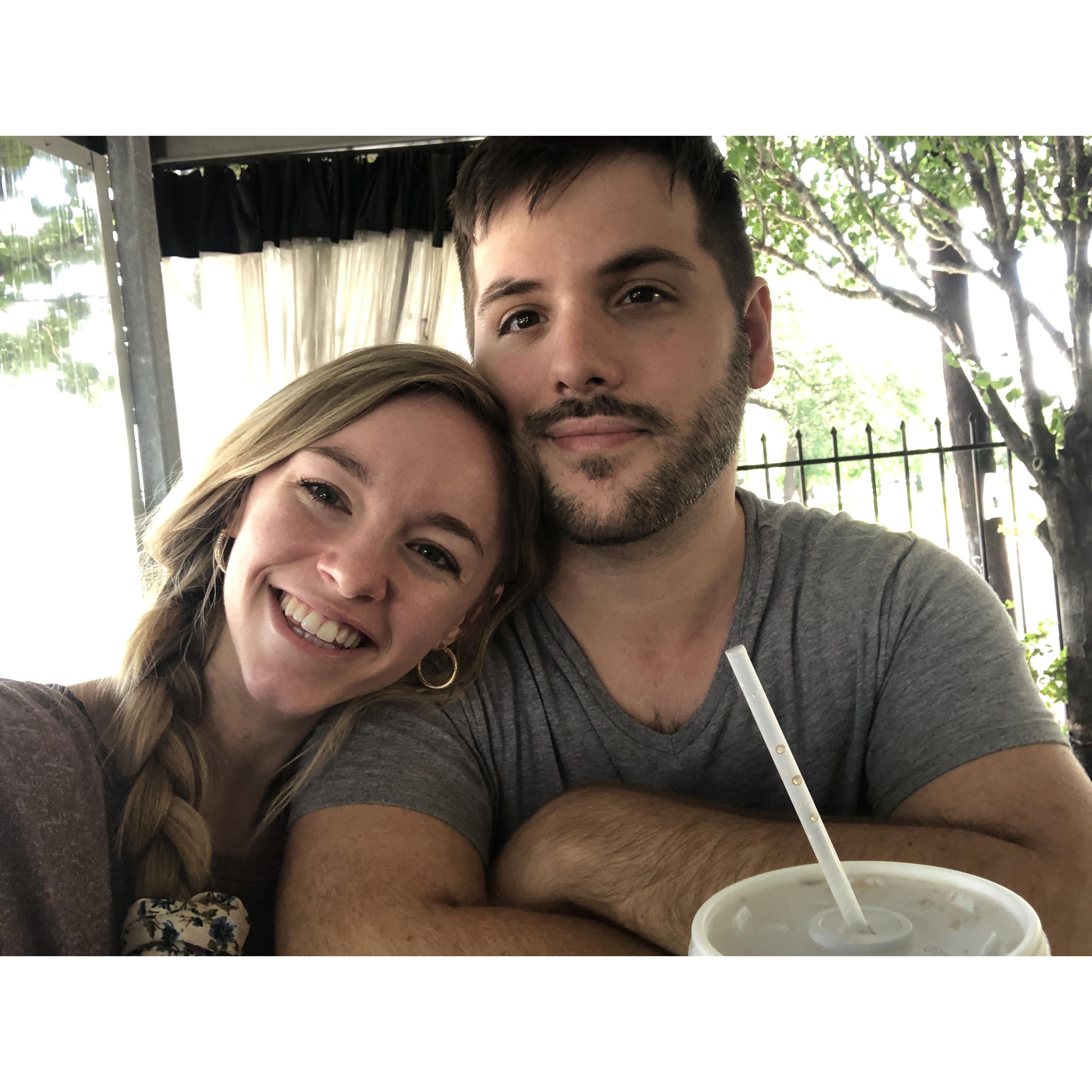 Our first day of marriage!