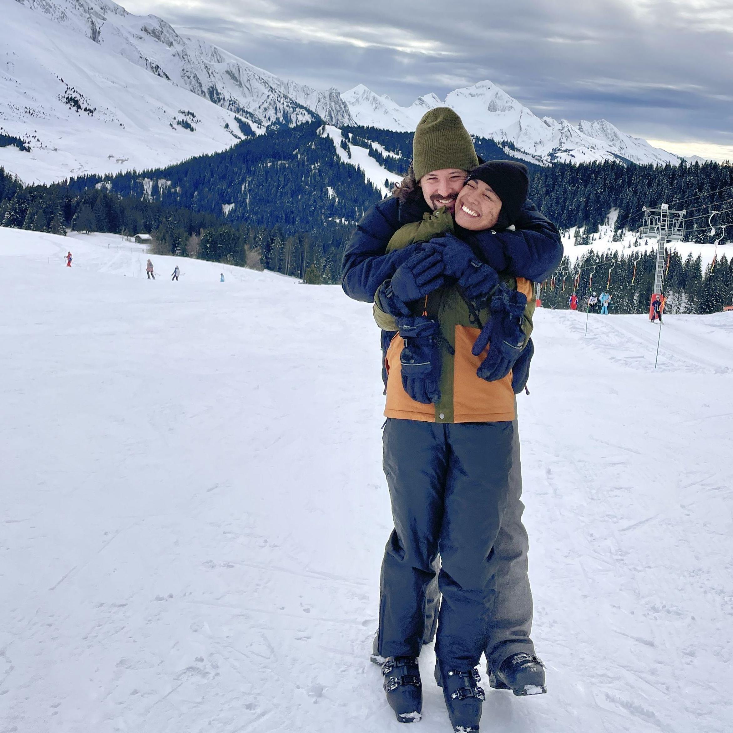 Skiing at La Clusaz, France - January 2024