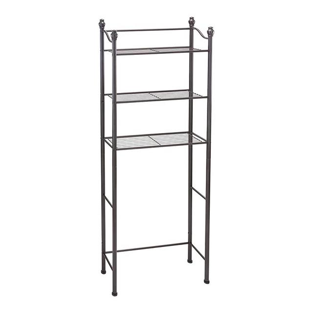 Organize It All 3 Tier Over The Toilet Bathroom Storage Space Saver - Oil Rubbed Bronze