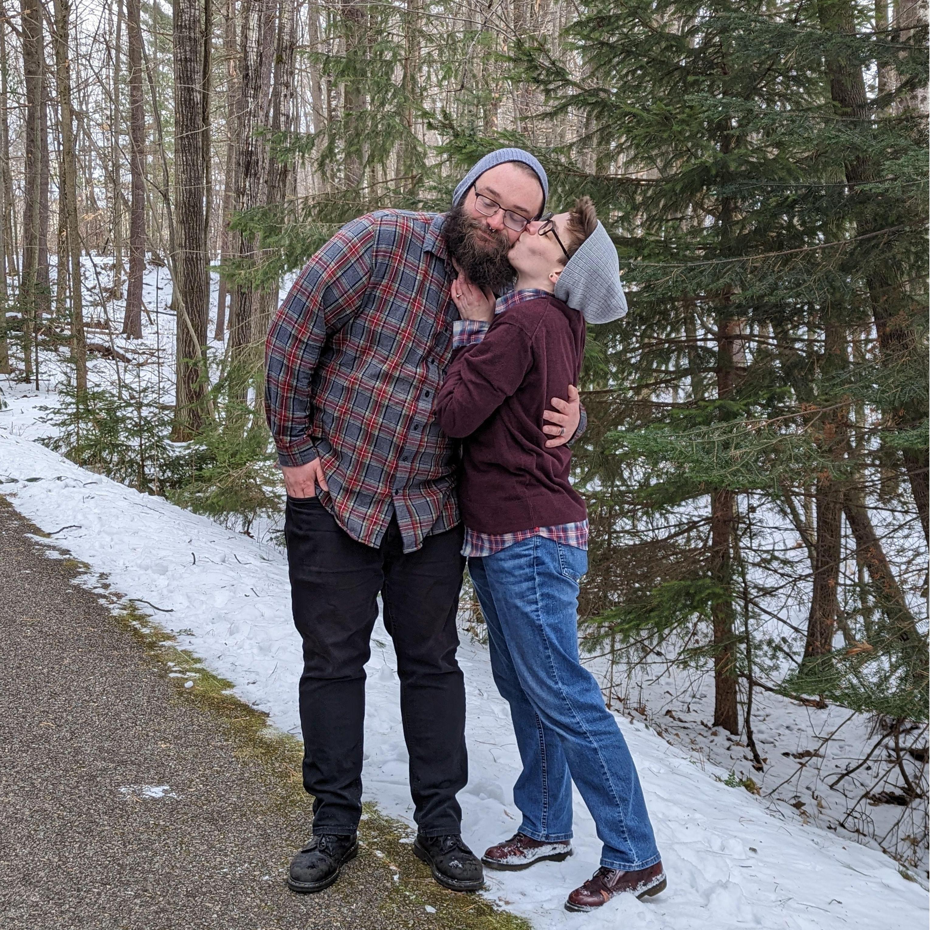 Kisses on a cold day <3