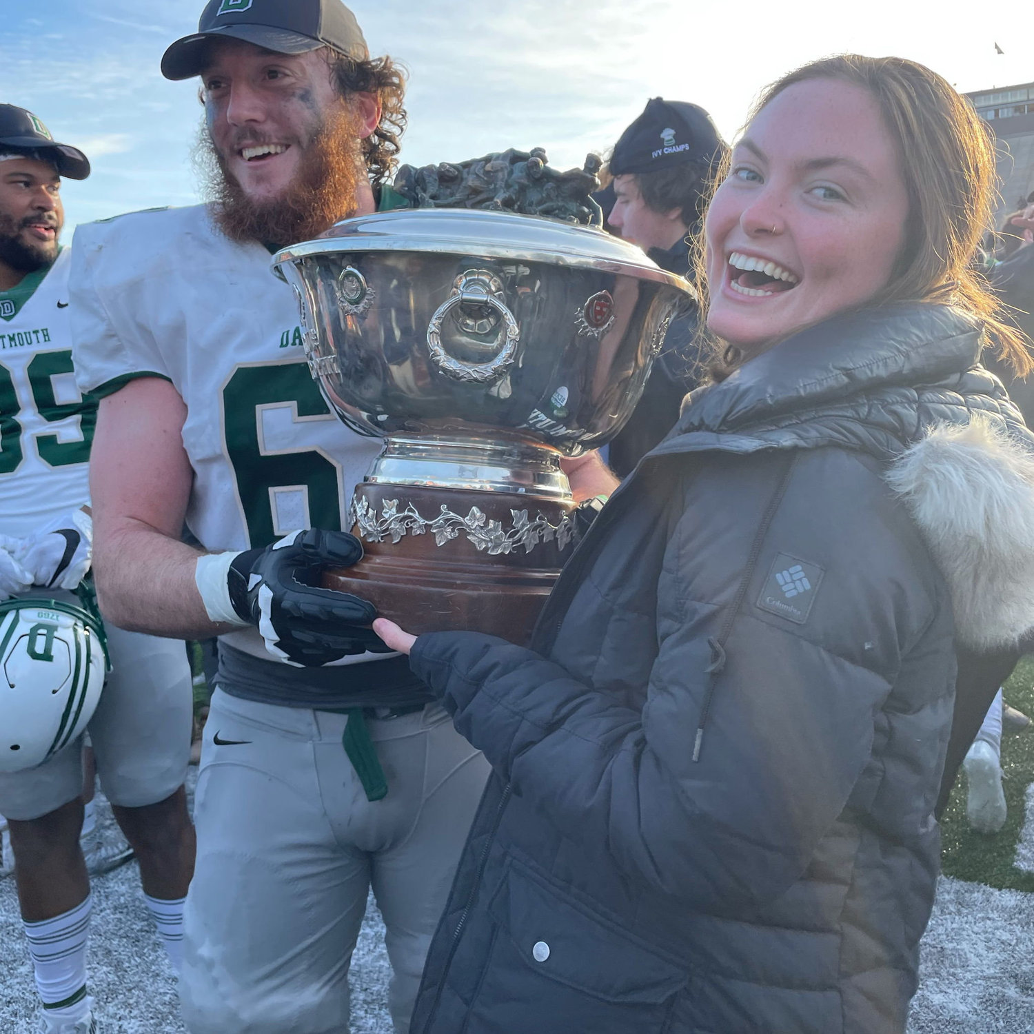 Throwing it back to when Griff and his most devoted cheerleader were Ivy League champs!