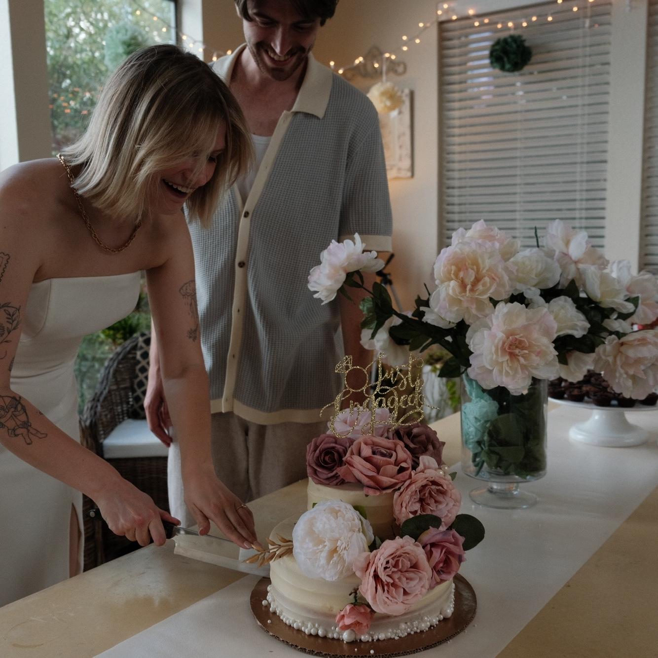 Our engagement party hosted by his parents, Rachel & Steve🩷 June 21, 2025.