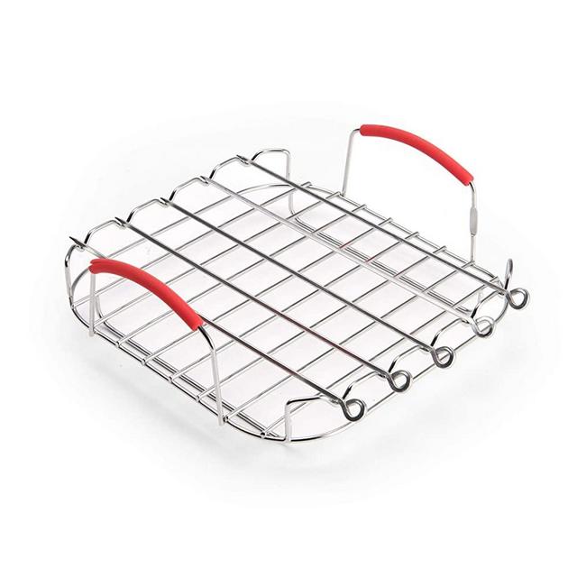 Instant Vortex Official Grill and Lifting Rack with Skewers, 6-Piece, Stainless Steel