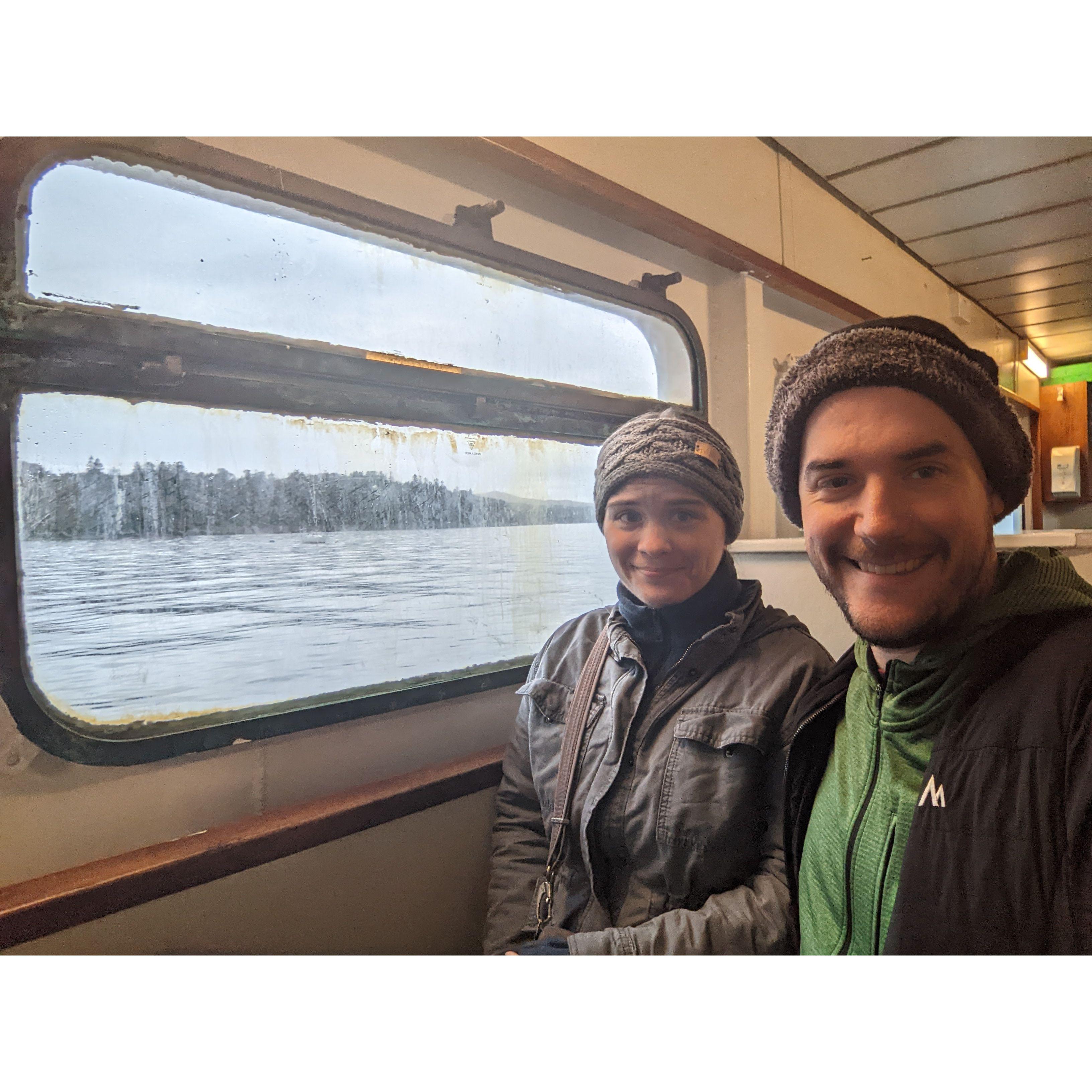 We're on a boat!