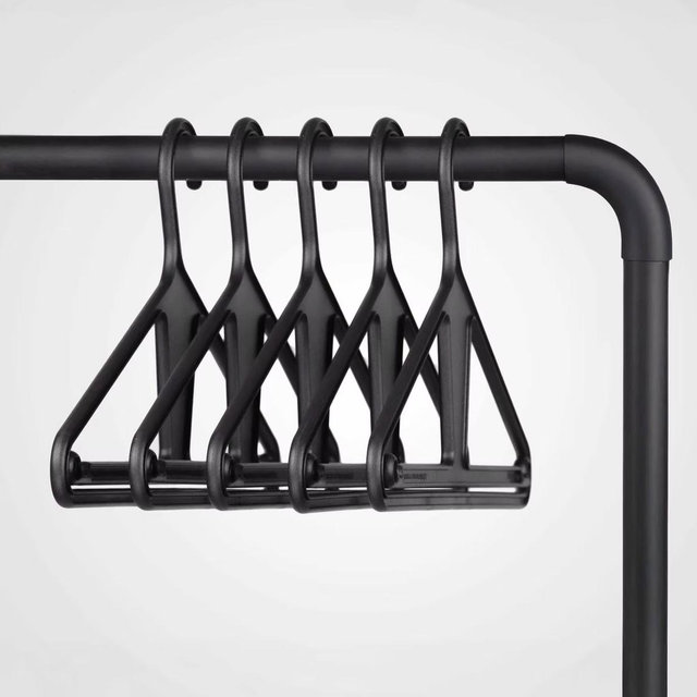 Kangaroo Hangers™ - 60 Pack (Charcoal Black)