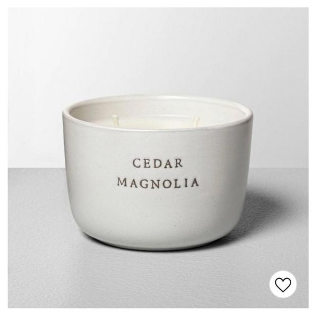 Ceramic Candle Cedar Magnolia - Hearth & Hand™ with Magnolia