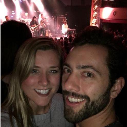 We go to concerts together quite a bit. We really love it. This one was 'Head and the Heart'