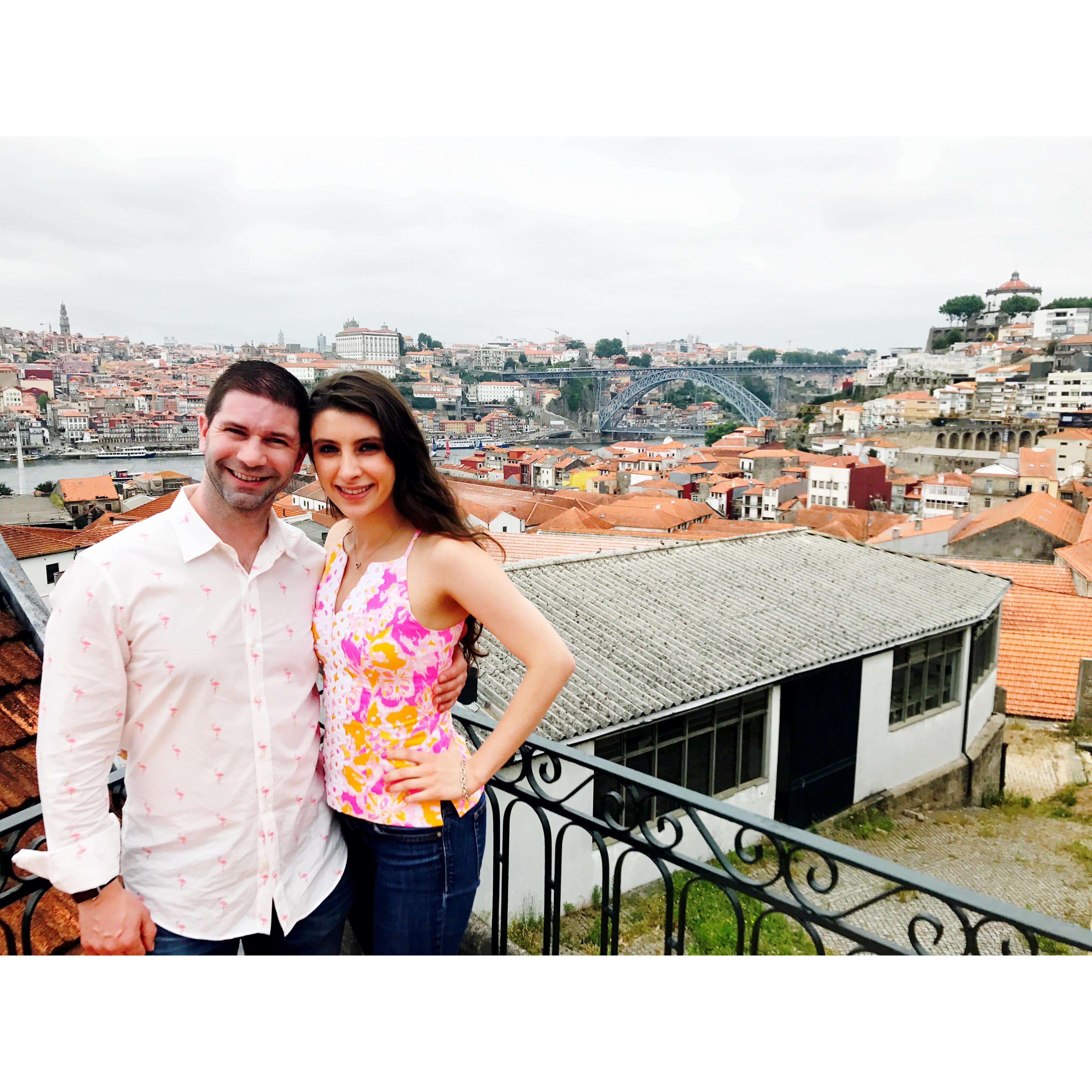 Overlooking Porto in Portugal!