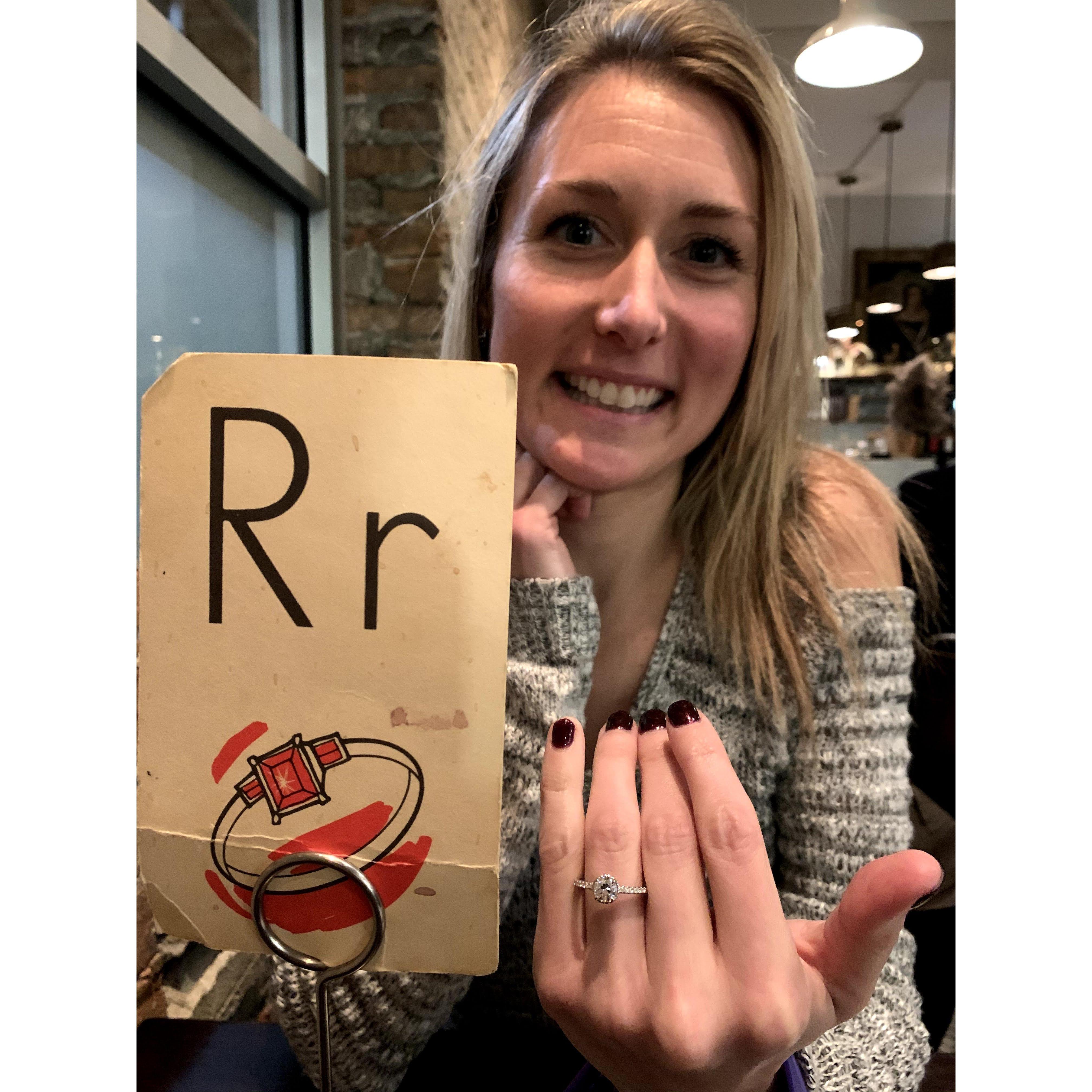 Spencer (first date and engagement dinner)
12/26/2019