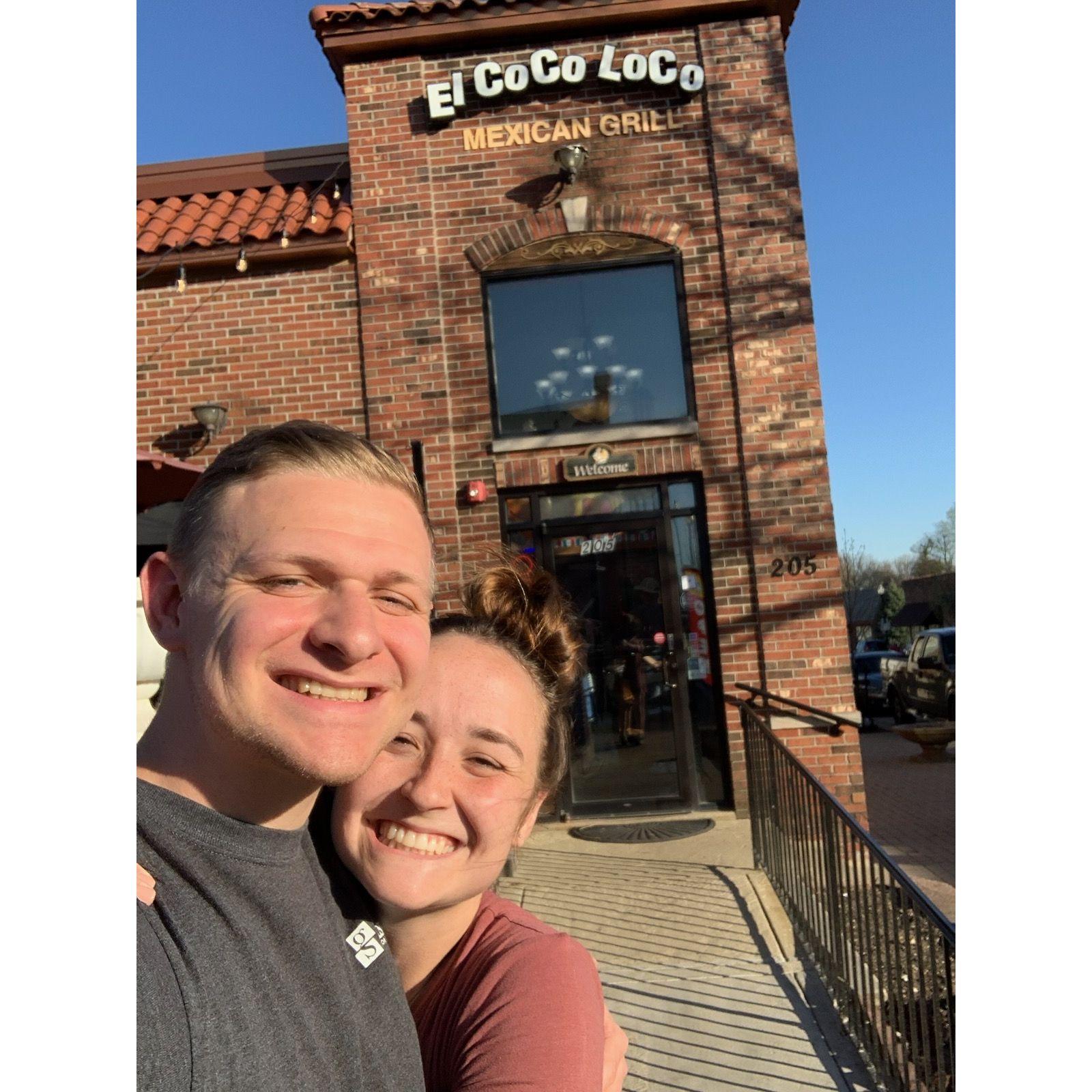 Most Thursdays you can find us at El Coco Loco for their 99 cent tacos!