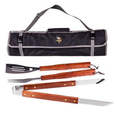 NFL 3-Piece BBQ Tote and Tools Set by Picnic Time (Cleveland Browns)