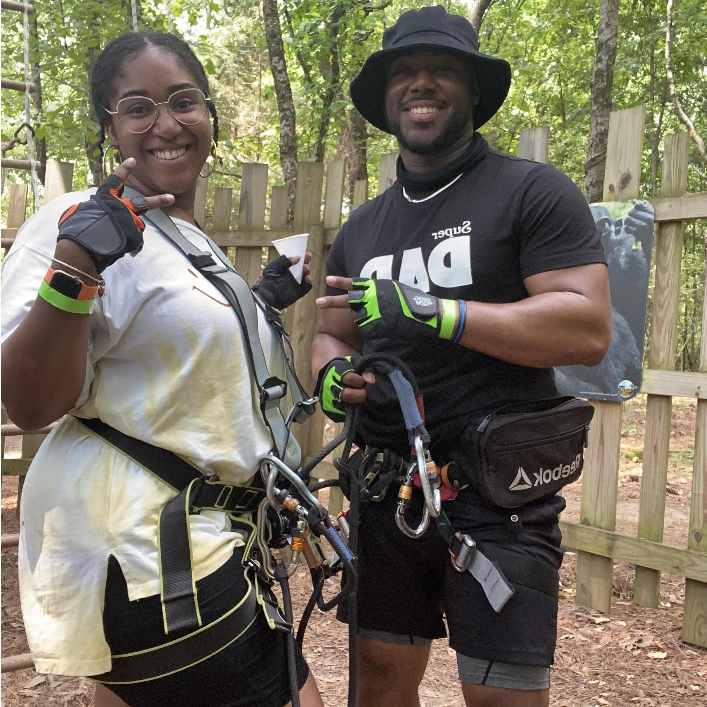 Zip-lining at Shelby Farms for Father's day! 
06.2021