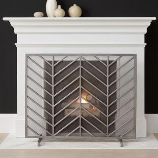 Chevron Fireplace Screen